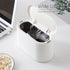 Mini Trash Can with Lid Removable Small Garbage Can, Tiny Plastic Trash Bin, Pop Up Countertop Wastebasket, Counter Garbage Lint Bin for Bathroom,...