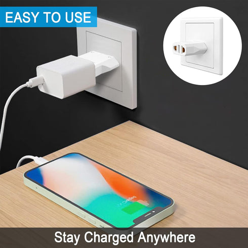 6 Pack European to US Plug Adapter, Plug Adapter European to American, EU to US Plug Adapter, 220v to 110v Adapter Plug for Travel, Europe to Amer...