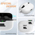 Portable Electronic Device Cover for JBL Vibe Beam, Silicone Protective Shock Case Cover with Carabiner (White)......