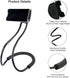 Cell Phone Stand Hanging on Neck Upgraded, Hands-Free Mobile Phone Holder Clip on Bed/Table 360° Rotation iPhone Tablet Mount Bracket, 27.6''/70 c...
