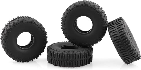RC 1.0 Crawler Tires Mud Tire Upgrades for 1/18 TRX4M 1/24 SCX24 Bronco Gladiator Deadbolt Truck,58 * 22mm...