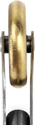 QWORK Brass Seam Roller, Roofing and Vinyl Flooring Detail Roller, with Wood Handle...