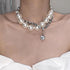 Pearl Necklaces for Women Chunky Pearl Necklaces Big Pearl Necklaces Exaggerated Large Pearl Necklaces Statement Necklace Wedding Jewelry Gifts fo...