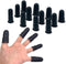 12 Pcs Black Silicone Hot Glue Gun Finger Caps, Anti-Slip and Reusable Silicone Thumb Protectors, Finger Guard Protectors for Hot Glue, Wax, Resin...