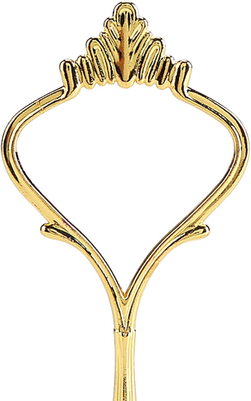Cake Cupcake Tray Stand Handle Fruit Plate Hardware Fitting Holder, 2-Tiers Crown-Gold...
