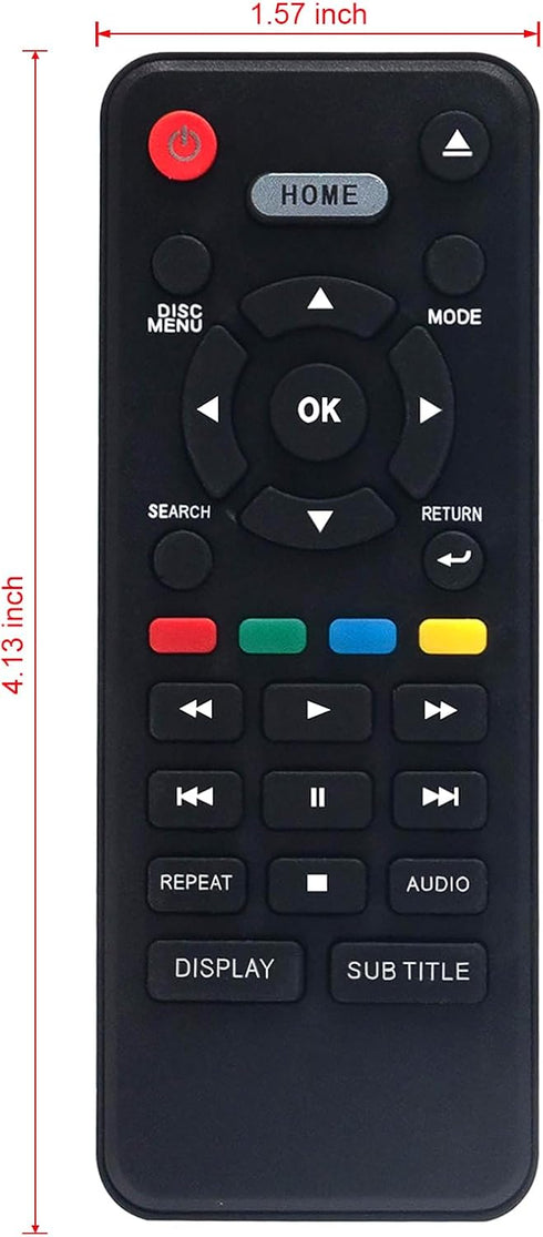 NC088 NC088UH Replaced Remote fit for Sanyo Blu-ray Disc DVD Player FWBP505FN FWBP505F FWBP505FK FWBP505F K FWBP505FP FWBP505FQ FWBP506FF FWBP506F...