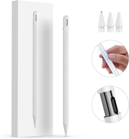 Stylus for iPad 10th Generation, 8 Mins Charge use 12hrs for iPad Pencil 1st Generation,Palm Rejection for iPad 2nd Generation Compatible for iPad...