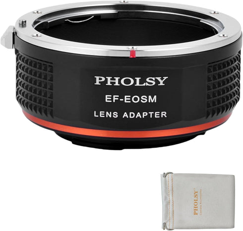 EF-EOS M Lens Adapter Lens Manual Focus Converter Ring Compatible for Canon EF/EF-S Lens and Canon EOS-M (EF-M Mount) Camera EOS M, M2, M3, M5, M6...