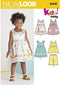 NEW LOOK Patterns Toddlers' Easy Dresses, Top and Cropped Pants Size A (1/2-1-2-3-4) 6441...