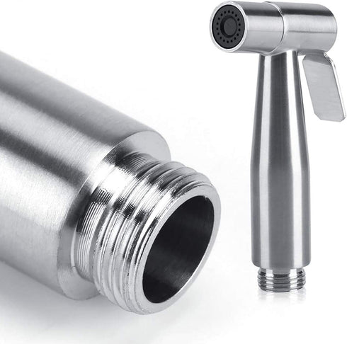 Bidet Sprayer Head, Stainless Steel Handheld Bidet Sprayer kit with Hook, Baby Cloth Diaper Sprayer, Easy to Install for Personal Hygiene and Bedp...