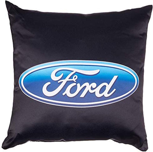 Pillow Decorative Throw Ford Oval Logo Black Blue...