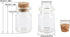 MaxMau 100 Count Small Glass Bottles with Corks,5ml Tiny Vials Clear Mini Jars Wooden Stopper for Art Crafts Storage Party Decoration Wedding Favo...