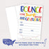 Bounce House or Jumping Party Invitations (20 Count) With Envelopes...