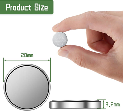 anmas rucci 100 Pieces CR2032 Lithium Battery Batteries 3V Coin Button Cell...