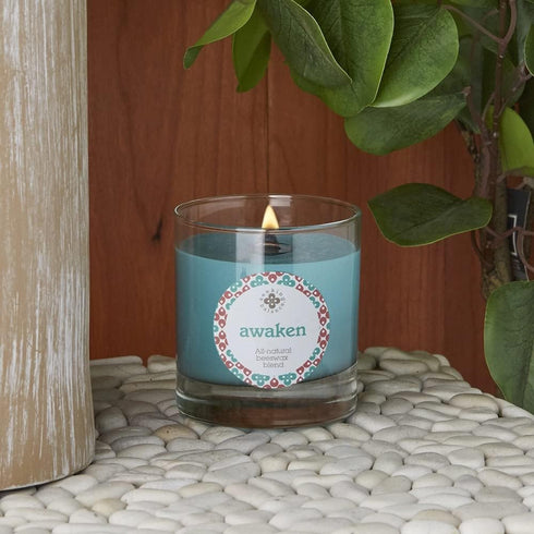 Aromatherapy Candles Seeking Balance Wood Wick Spa Candle, 5.8-Ounce, Awaken: Basil & Lime...