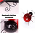 Metal Ladybugs Garden Wall Art Decor Cute Ladybugs Wall Sculptures & Statues Outdoor Decoration Yard Lawn Porch Fence Ornaments, Set of 4...