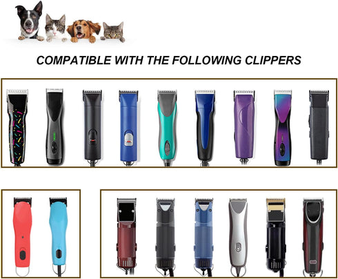 Detachable Pet Dog Grooming Clipper Ceramic Blade,Compatible with Andis Size 10 Cut Length 1/16"(1.5mm),Compatible with Oster A5,Wahl KM10 Series ...