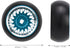 4PCS RC Car Drift Wheel Hub Tire Aluminum Alloy Tyres Rubber Tire RC Car Upgrade Parts for WLtoys K989 1/28 RC (Blue)...