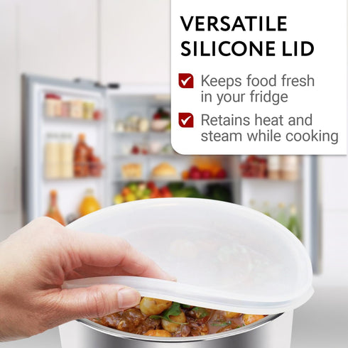 IMPRESA 3 Quart Silicone Lid - Instant Pot -Compatible - Insta Pot Pressure Cooker Lid for All Mini 3 Qt Models...