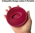 Collapsible Pour Over Coffee Dripper for Camp Coffee, Reusable Silicone Coffee Filter Holder for Camping Red...