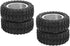 2pcs RC Car Rear Tires, Durable 52mm Aluminum Alloy Rear Tire RC Upgrade Parts for WPL D12 1/10 RC Truck, RC Wheels RC Accessories (009)(Silver)...