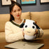 Cow Stuffed Animals 13.7” Cow Plush Pillow Stuffed Dolls Hugging Pillow with Zipper, Plush Toys Dolls Gifts for Kids Girls Boys Adults...