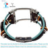 Pretty Strap for Women,Sport Replacement Parts Band Compatible with Apple Watch Series 1/2/3/4/5 42mm 44mm,Turquoise Color Ropes,Copper Virgo...
