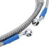 Braided Hydraulic Brake Hose Line Pipeline, Universal 47.2" 120cm Oil Hose with 10mm (M10) Ends, Hydraulic Brake Oil Hose Line Pipe for Motorcycle...