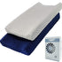 Owlowla Changing Pad Cover, Soft Minky Dots Changing Table Sheets for Baby Boy and Girl 2Pack (Grey/Navy)...