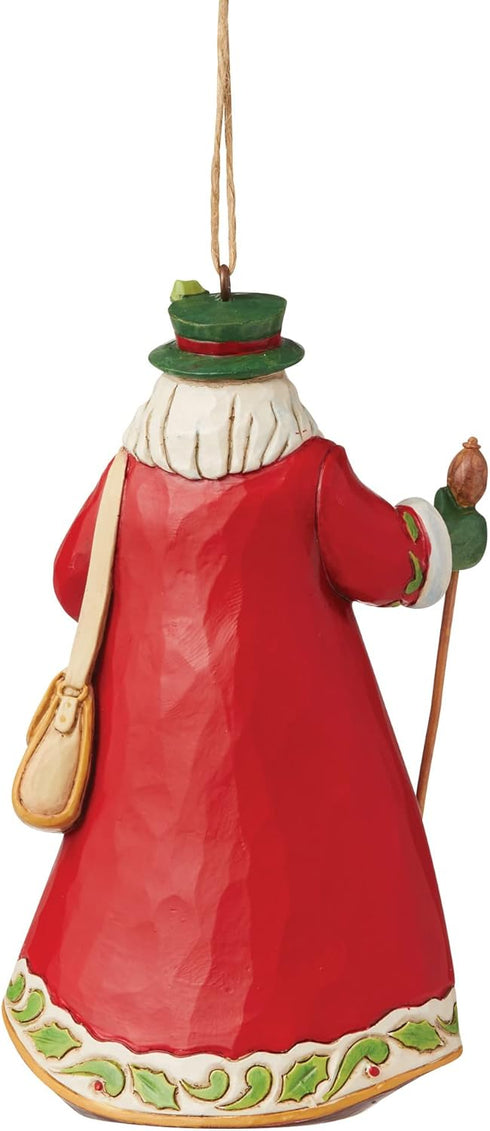 Enesco Jim Shore Heartwood Creek German Santa Hanging Ornament, 4.75 Inch, Multicolor...