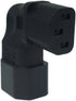 Cerrxian Left Angle IEC 320 C14 3 Pin Male to C13 Female PDU PSU UPS Power Extension Adapter Receptacle for LCD LED TV Wall Mount...