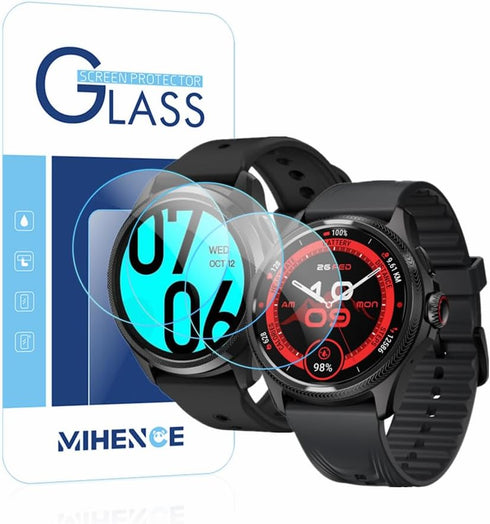 Compatible for Ticwatch Pro 5 Enduro/Pro 5 Screen Protector, 9H Anti-Scratch Tempered Glass Protective Film Compatible for Ticwatch Pro 5 Android/...