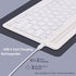 Bluetooth Keyboard Wireless Portable Mute Click Multi Device Keyboard Rechargeable Bluetooth 3.0 78 Keys Compact Wireless Keyboard for Tablet Lapt...