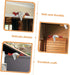 Chicken Door Frame Ornament Fence Decoration Retro Statue Decoration Chicken Figurine Wood Crafts Ornament Figurine Adornment Wood Chicken Figure ...