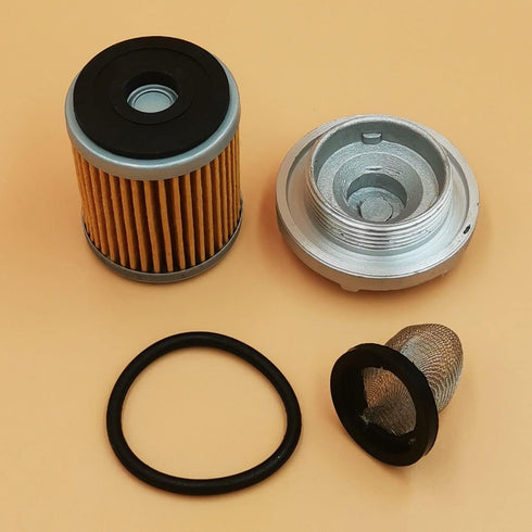 Oil Drain Plug Strainer Oil Filter Set 4HC-15351-00-00 For Yamaha Big Bear 350 Kodiak 400 Raptor...
