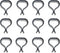 Outdoor Patio Furniture Clips 12 PCS Sofa Alignment Connector Fasteners Clip Wicker Furniture Rattan Chair (Small)...