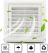 Cenipar 4" Louvered Vent Cover Dryer Exhaust Air Vent Cover with 4 Screws Stops Birds Nesting Outside Easy Installation (White)...