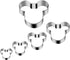Mouse Cookie Cutter Sandwich Cutters for Kids DIY Lunchbox Bento Box Fruit Cutters Vegetable Cutters for Children Boys Girls, Pack of 5...