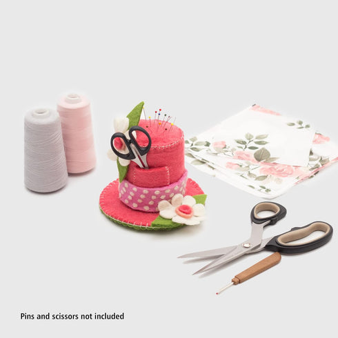 GLACIART ONE Sewing Needles & Pin Cushion Hat | Large Size |Durable & Handmade Craft Sewing Supplies | Also for Quilting Pins/Needles, Sewing Mach...