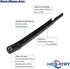 Rear Wiper Arm Blade Set for Lincoln Navigator 2009-2016, for Ford Expedition 2009-2017 Rear Windshield Wiper Arm Blade Assembly 9L1Z17526A 9L1Z17...