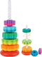 Baby Spinning Stacking Toys for Toddlers 1-3, Rainbow Ring Stacker Montessori Toys for Babies 6-12 Months, 1 2 3 One Year Old Girl Boy Christmas B...