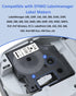 Compatible with Dymo Label Maker Refills D1 45013 S0720530 Black on White 12mm 1/2 Inch x 23Ft Compatible for DYMO LabelManager Label Maker 160 28...