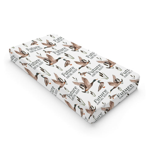 Future Duck Hunting Buddy Changing Pad Cover for Baby Boy, Wild Mallard Hunter Diaper Change Table Covers, Soft Stretchy Breathable Safe Snug Fitt...