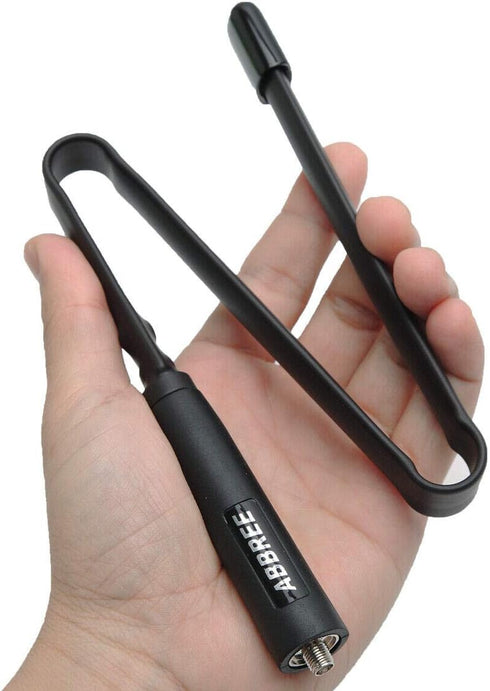ABBREE SMA-Female Ham Radio Antenna VHF/UHF 18.8-inch 144/430MHz High Gain Foldable CS Tactical Antenna for Baofeng UV-5R BF-F8HP Pro 5RM K5PLUS G...