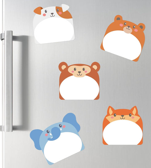 12 Shape Cute Animal Sticky Notes, Kawaii Self-Stick Notepads Cartoon Markers Flags Cute Sticky Memo Pads Students Home Office Gifts Tab Supplies ...