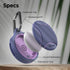 Encased Waterproof Airtag Case Compatible with Apple Airtag Keychain Holder Black Purple - 2 Pack...