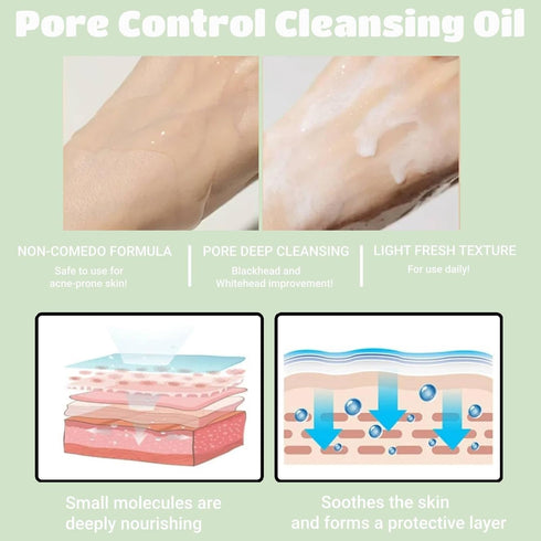 Heartleaf Pore Control Cleansing Oil, Oil Cleanser for Face, Makeup Blackhead Remover, Makeup Cleansing Oils, Korean Skin Care 3.38 fl oz...