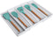 Smart Design Expandable 5 Compartment Plastic Drawer Organizer - Non-Slip Lining and Feet - BPA Free - Utensils, Flatware, Office, Personal Care, ...