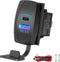 Rocker Switch USB Charger Qidoe 18W Quick Charger 3.0 and PD 20W with LED Rocker Dwitch USB Port Charger for RV,Boat, Marine, Truck, Utv......