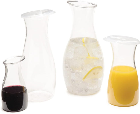 Carlisle FoodService Products 7090307 Cascata Carafe Juice Jar Beverage Decanter Only, Plastic, 1.5 L, Clear...